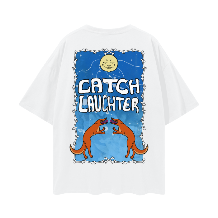 Catch Laughter Oversize Drop Tee