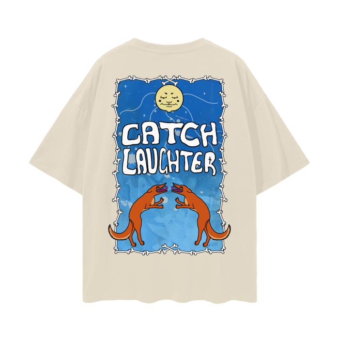 Catch Laughter Oversize Drop Tee