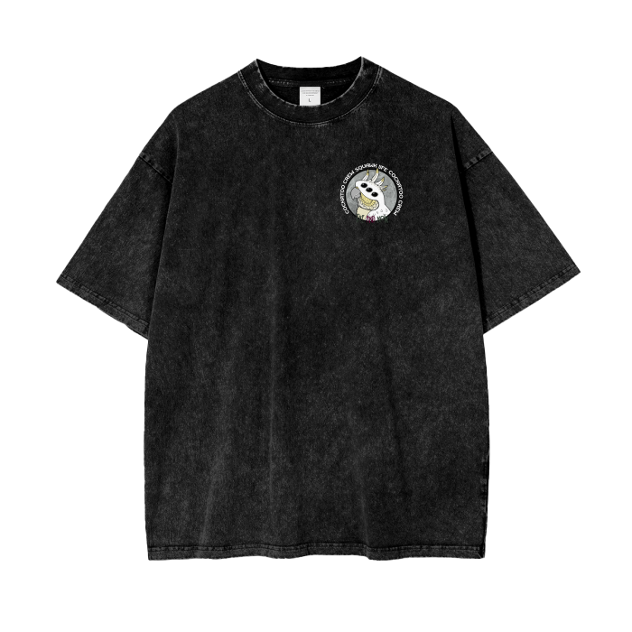 Cockatoo Crew Acid Wash Oversize T-Shirt