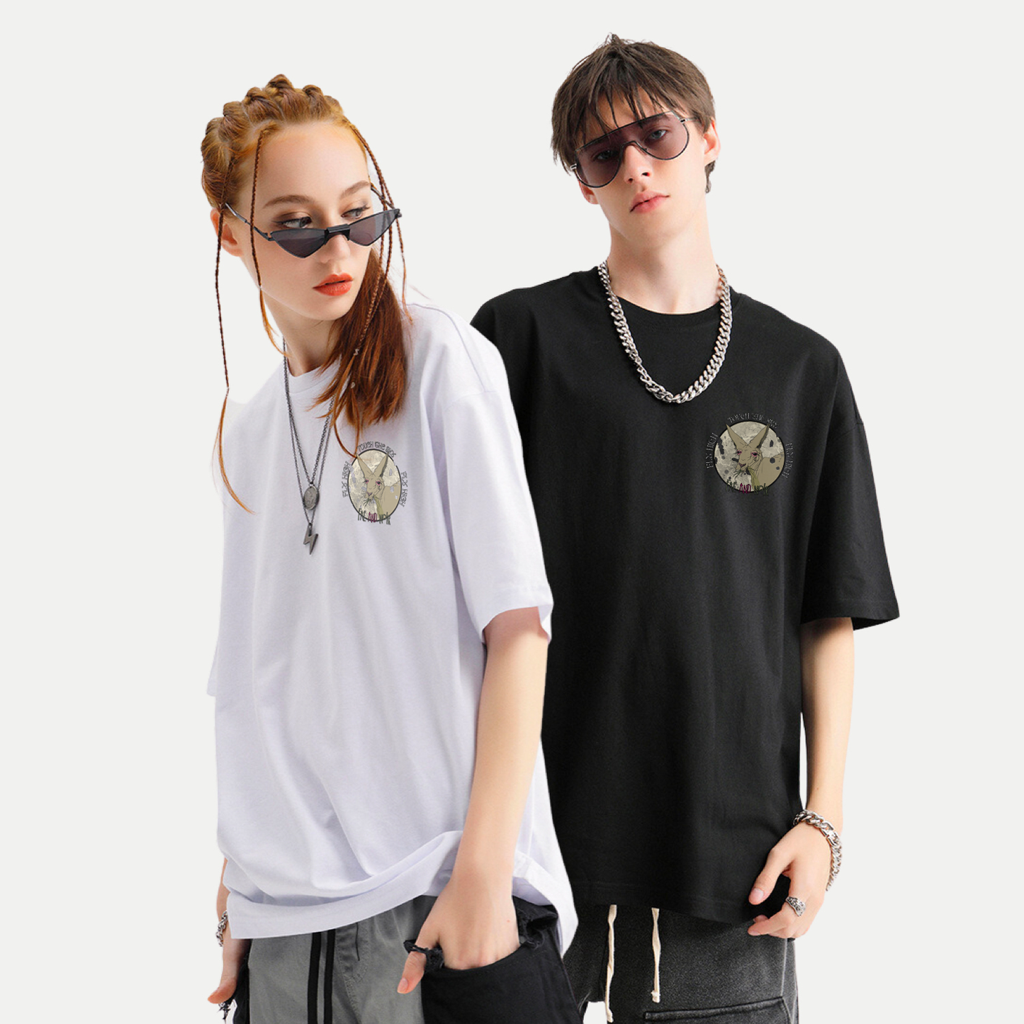 Bounce High, Touch the Sky Oversize Deep Drop Shoulder Tee