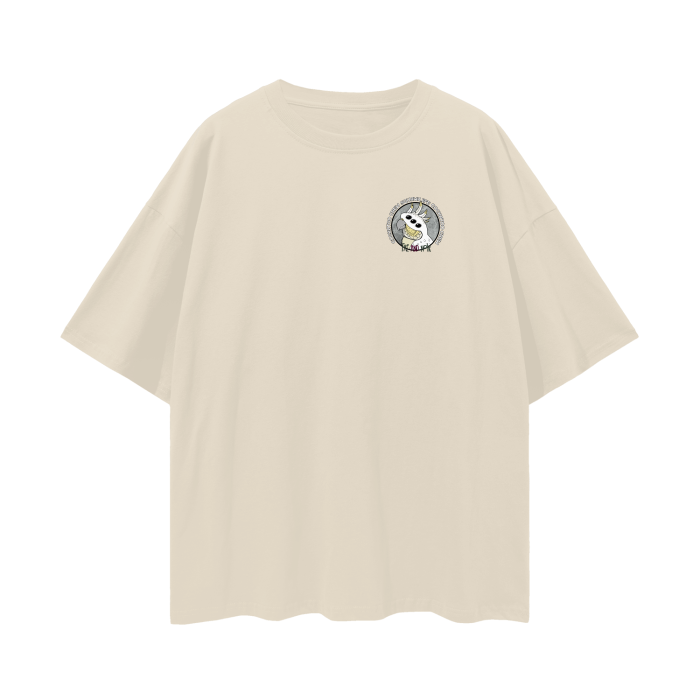 Cockatoo Crew Oversize Deep Drop Shoulder Tee