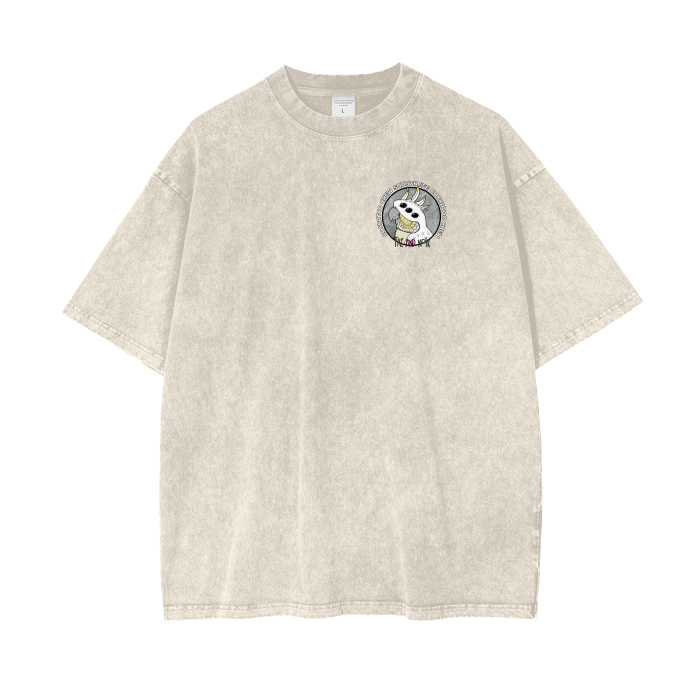 Cockatoo Crew Acid Wash Oversize T-Shirt