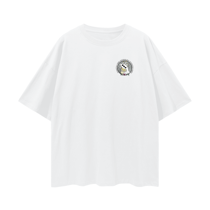 Cockatoo Crew Oversize Deep Drop Shoulder Tee